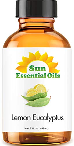 Organic Lemon Eucalyptus (2 fl oz) Essential Oil 100% Pure - Best 2 ounces (59ml) - Sun Organic