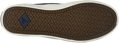 Sperry womens Sperry Crest Vibe Sneaker, Black Linen, 6.5 Wide US4