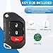 Smart Key Fob Replacement Fits for Jeep Wrangler 2018 2019 2020 2021 2022 2023 2024 Proximity Keyless Entry Remote Start Control 433 Mhz OHT1130261 ID4A 68416782AA 68416782AB 68416782AC 68416782AD