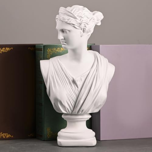 Déesse en résine pour bureau et salon statuette blanche moderne - 8