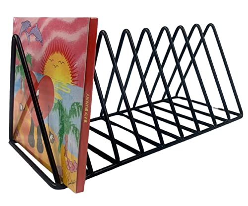 Record-Happy Cd Storage Rack Organizer Stand - Compact Disc Holder Display Shelf For Cds, Dvds And Video Games, Holds 18 Jewel Cases - Practical And Functional Wire Metal Cd Case Holder (Black, 1) #TOP4