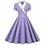 Purple Grid Dress D