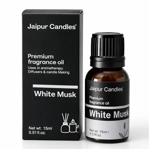 Image of Fragrance Oil | 15 ml | Aroma Oil for Home Fragrance | Best for Aromatherapy | Use in Diffusers, Candles, Air Fresheners (15ML, White Musk)