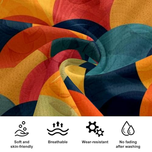 Combinaison de basket-ball mixte avec poches design cercles colorés de taille 5XL