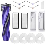 LUZMQ Acessórios Peça de Reposição para Aspirador de Pó Robô Narwal Freo X Ultra, 1 Escova Principal, 2 Filtros Hepa, 2 Sacos de Pó, 4 Esfregões, 4 Escovas Laterais, 1 Escova de Limpeza