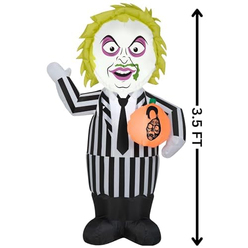 Aufblasbare Geisterfilm-Figur mit Beleuchtung, 90 cm – Bild 3