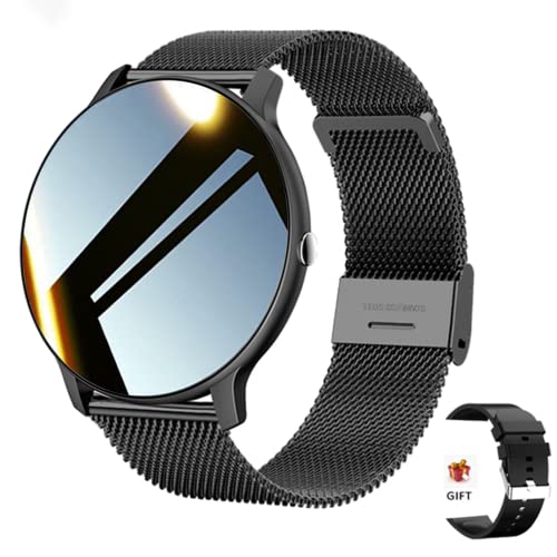 Filiekeu Waterproof Sports Men Smartwatch Heart Rate Blood Pressure Monitoring Fitness Tracker Smart Watches Man Casual Black Mesh Steel Gent Wristwatch Compatible With Android And Ios #TOP10