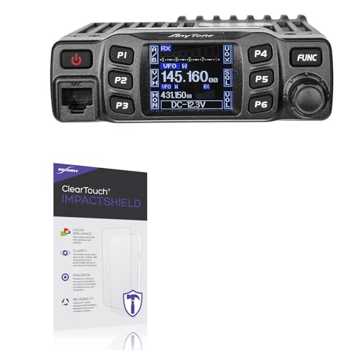 BoxWave Screen Protector Compatible with Anytone AT-778UV - ClearTouch ImpactShield (2-Pack), Impenetrable Screen Protector Flexible Film