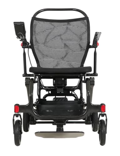 Porto Mobility Ranger Dorsia – 30 lbs Ultra Lightweight Foldable Carbon Electric Wheelchair, Dual Brushless Motors, 12Ah Long Range Battery, Compact Travel Power Chair + Free Travel Bag - Thumbnail 4