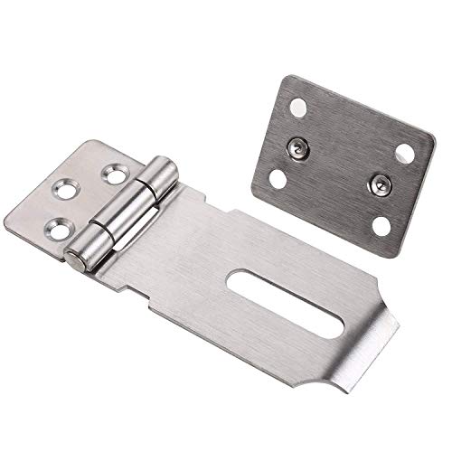 Image of SUS 304 Stainless Steel Padlock Hasp Door Clasp Gate Lock Latch 3 Inch (2 Pack)