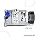 A-Premium Air Conditioner AC Compressor with Clutch Compatible with Audi A4, A4 Quattro, 2006 2007 2008 2009 2010, L4 2.0L