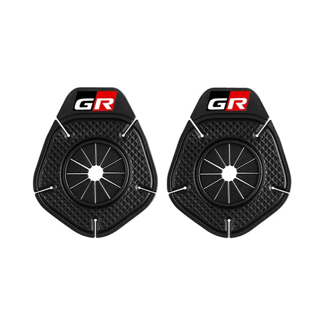 Auto Part - Car Wiper Hole Protective Covers For Тоуotas GR GAZOO RACING Debris Leaves Dustproof Sleeve Accessories (black 2pcs)