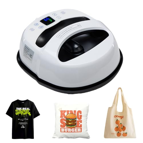 OLIXIS Heat Press Machine for T Shirts Portable Easy Press Heat Transfer Machine with LCD Display 32-450F Temp Control Ideal for T-Shirts Tote Bags Baby Clothes Decor & More