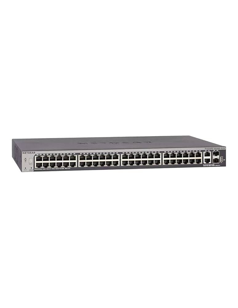 S3300-52X (GS752TX-100AJS) 【48x1G+4x10G】 NETGEAR S3300-52X-PoE+ (GS752TXP-100NES) 48 Port Rack
