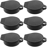 Alipis Copertura per Serratura a Camma in Plastica Nera Set 6 Pezzi 22X19 MM Protezione Antipioggia per Armadi di Distribuzione e Quadri Elettrici Copertura Porta Resistente per Uso