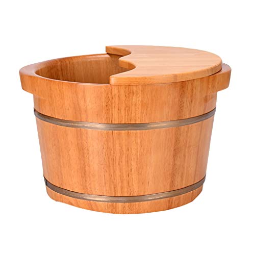 Spa de pies Katzowen de madera con tapa 24 cm