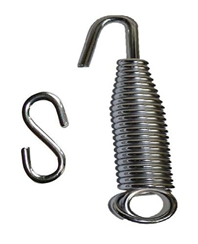 Alloy Steel Garden Zula Swing Hammock Spring and Hook - 120 Kg Capacity, Silver-image-10
