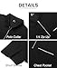 ZITY Mens Knit Polo Shirts Quarter Zip Shirts Casual Classic Lightweight Short Sleeve Golf Collared Shirt,Black Medium