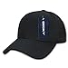 DECKY 204-BLKBLK Low Crown Air Mesh Baseball Cap, blk/Black/Black