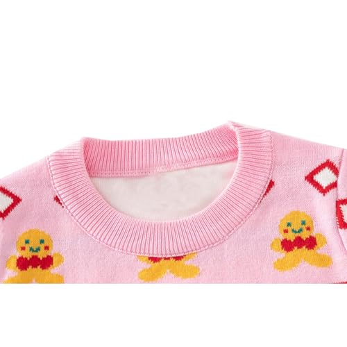 Image of Ugly Christmas Sweater for Girls Funny Xmas Knit Pullover Shirts Kids Child Holiday Jumper Tops Outfit 2-14 Years