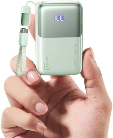 INIU Pocket Size Portable Charger, Ultra Small 10000mAh 45W PD Po...