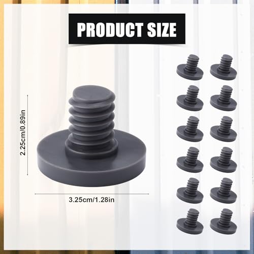 Image of 12pcs Replacement Bolt Accessory, Storage Plastic Sheds Replacement Screws Easy Bolt Clear Shed Shelf Kit Compatible with Suncast Storage Ez Sheds (Grey)