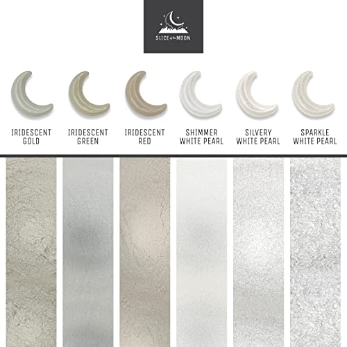 Slice of the Moon | Iridescent Red Natural Mineral Mica Powder, 0.42oz (12g) | for Personal or Professional Use - Cosmetics, Epoxy Resin Projects, Nail Polish, Soaps, Bath Bombs, and Art Projects