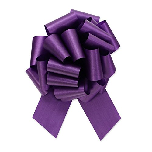 6 Grands Nœuds Bouclés Pour Emballage Cadeau - Ruban Curling Violet Uxcell