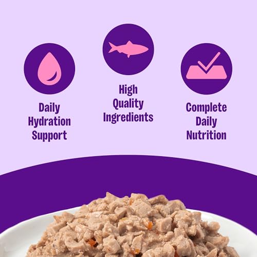 Wellness Complete Health Minced Adult Canned Wet Cat Food, Natural, Protein Rich, Grain Free, Tuna Dinner Recipe, 3 oz, Pack of 24 Cans - image 2