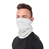 Nonzero Gravity Cooling Hood | Tactical Hoodie, Head Wrap and Neck Scarf for Cycling, Biking and Sports (12-in-1, White)