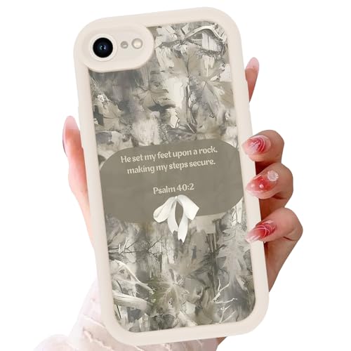 Coque versets de la Bible iPhone 16 pour randonnée et quotidien avec motif camouflage arbre souple