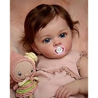 MineeQu 24 pouces 60CM Lifelike Énorme Taille de Bébé Cheveux Peints