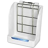 Rabbit Hay Feeder Rack --- Mess-Free Food Dispenser - Guarantees Clean and Dry Hay, Alfalfa and other Grasses - Also Ideal for Guinea Pigs, Chinchillas, Hamsters - Attaches to any cage Conveniently