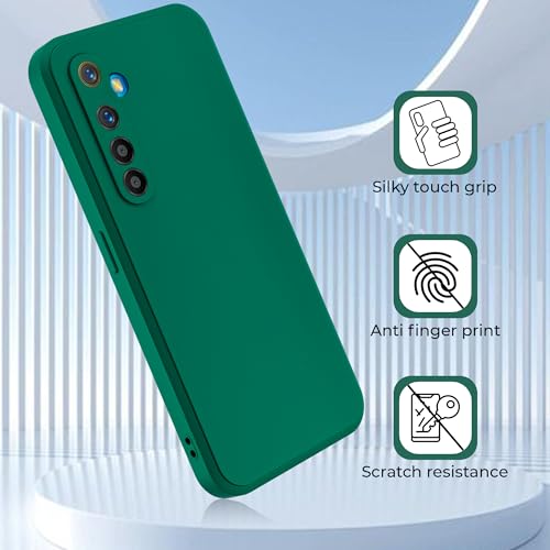 Image of A rtistque Back Cover Case for Realme XT 4G / Realme X2 4G | Premium Green Matte Cover | Camera Protection | Shockproof TPU | Slim Stylish Design | Realme XT Back Cover - Green