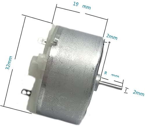 Rf-500Tb-18280 Mini Electric Dc Motor 1.5V-5V 2700Rpm Dc Motor 32Mm Diameter Motor, Pack Of 1 #TOP1