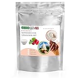 ⚙️ Ohne Eismaschine möglich: Auch ohne spezielle Technik können Sie das Eispulver verwenden – einfach einfrieren und gelegentlich umrühren.