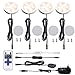 AIBOO Lot de 6 éclairages LED avec éclairage de cabinet et lampe de salle de bains K1 chen,éclairage vitrine, éclairage LED inclus 12.00W, 12.00V