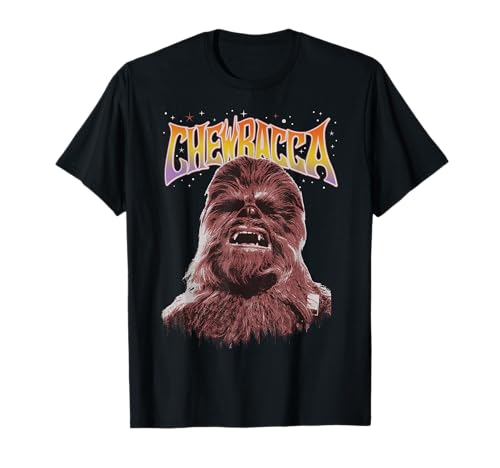 T-shirt Star Wars Chewbacca Retro Rockstar pour fan de pop culture