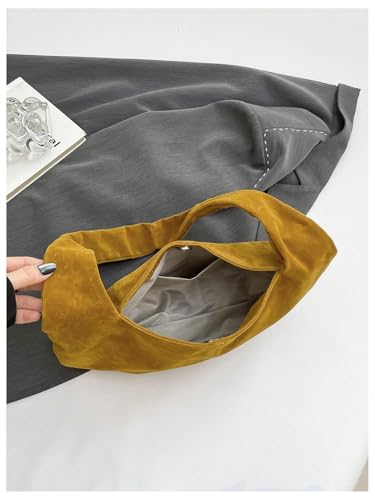 Verdusa Women's Retro Vintage Rivet Shoulder Bags Magnet Top Handle Underarm Purses3