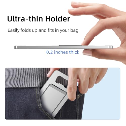 JYWYBF Durable Aluminum Phone Holder with Bottle Opener, Flat iPhone Stand for Desk, Cell Phone Stand for Travel Essentials & Office Accessories (Silver) - image 7