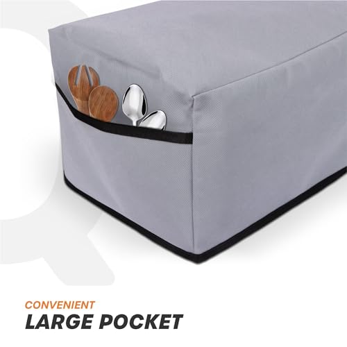 Image of Cranique Non Woven Dust Proof Water-Resistant Wet Grinder Cover for Table Top 2 Litre Ultra Grind+ Gold (Grey)