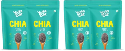 Image of Yogabar Chia Seeds 1Kg (500g x Pack of 4)