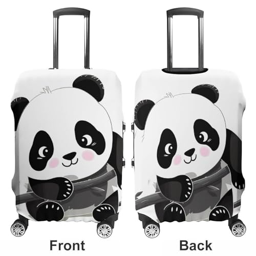 Carry on Luggage Cover Cute Pandas Suitcase Covers for Luggages Tsa Approved Travel Luggage Sleeve Protector Elastic Suitcase Protector Anti-Scratch Washable Fits 19-30 Inch Case -S3
