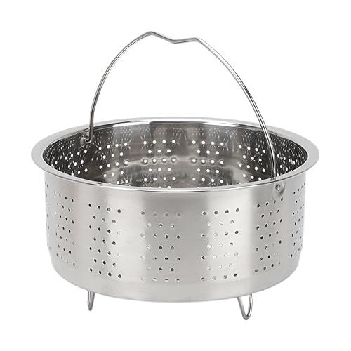 ASANMU Cestello a vapore in acciaio inox, inserto a vapore, accessorio per pentola istantanea, cestino a vapore per verdure da cucina, cestino a vapore per pentola a pressione, vapore in acciaio inox,