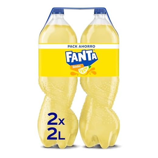Fanta Limón - Refresco con 6 % de zumo de limón, bajo en calorías - Pack de 2 botellas 2L
