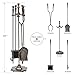 UniFlame 5-Piece Bronze Fireplace Tools Set with Ball Handles and Pedestal Base (F-1634)