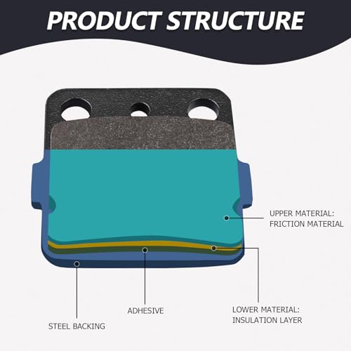 Image of 400EX Rear Brake Pads for Honda TRX400X TRX300EX Yamaha Raptor 350 660R Banshee Wolverine Warrior 350 Blaster Kawasaki KLX140 KX80 KX85 KX100 KX112