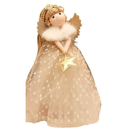 Elegante escultura de niña angelical para árbol de Navidad, decoración del hogar, regalo, festival, temporada, adorno de resina, figura angélica para decoración navideña | Ya disponible en tu tienda friki favorita! En mundofriki.es!