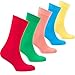 Socks n Socks-Men's 5 pair Luxury Fun Cool Colorful Cotton Dress Socks Gift Box