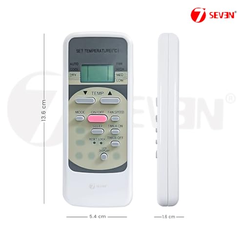 Image of 7SEVEN Compatible Air Conditioner remotes for Original Voltas AC Remote Control Suitable for 1 1.5 2 ton Split or Window ac - Match Exactly with Old Model 152 Remote for Better Performance